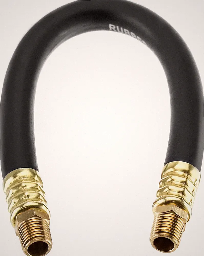 Air Compressor Hose, 3/8" X 15" Air Hose, 300 PSI Max Working Pressure, 1/4" Mal