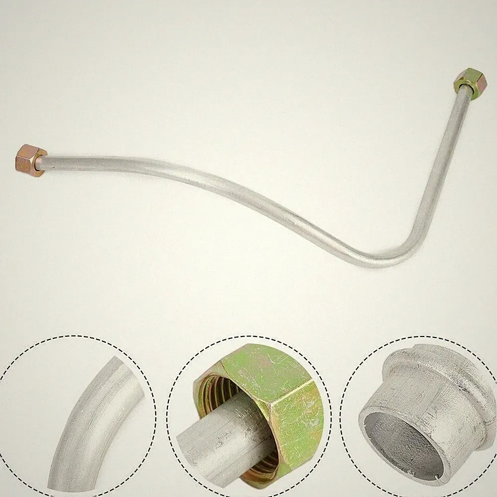 Compressed Air Line Metal Flex Hose Aluminum Exhaust Compressor Tube G3/8 Silver