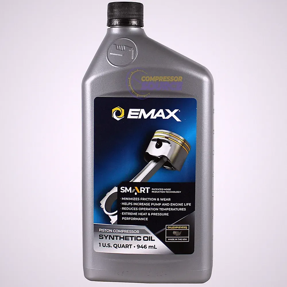 EMAX Smart Oil Piston Compressor Synthetic Oil 1 Qt OILEXPIS102C