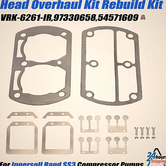 For Ingersoll Rand SS3 Head Overhaul Kit Rebuild Kit Reed Valves & Head Gaskets