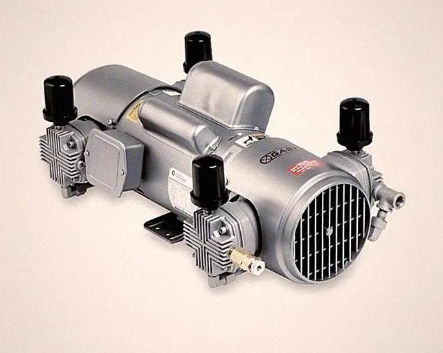 GAST 8HDM-19-M850X Piston Air Compressor, 2 HP, 1 Ph, 115/230V AC, 100 psi Max