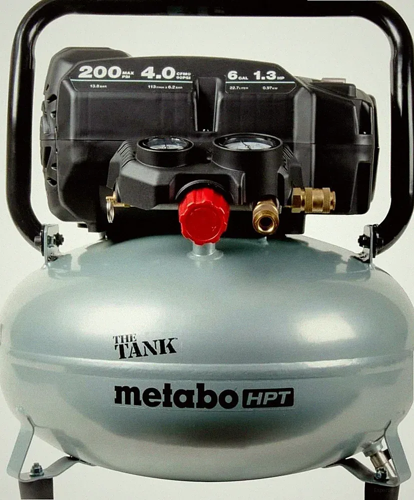 Metabo HPT EC914S Portable Pancake Air Compressor 6 Gallon 200 PSI THE TANK